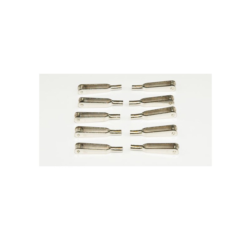 Accessoire embarqué Chapes acier nickelé M2 (100 pcs)