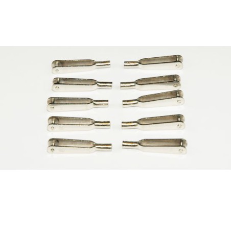 Eingebetteter Zubehör Nickel -plattierte Stahlschrauben M2 (100 PCs) | Scientific-MHD