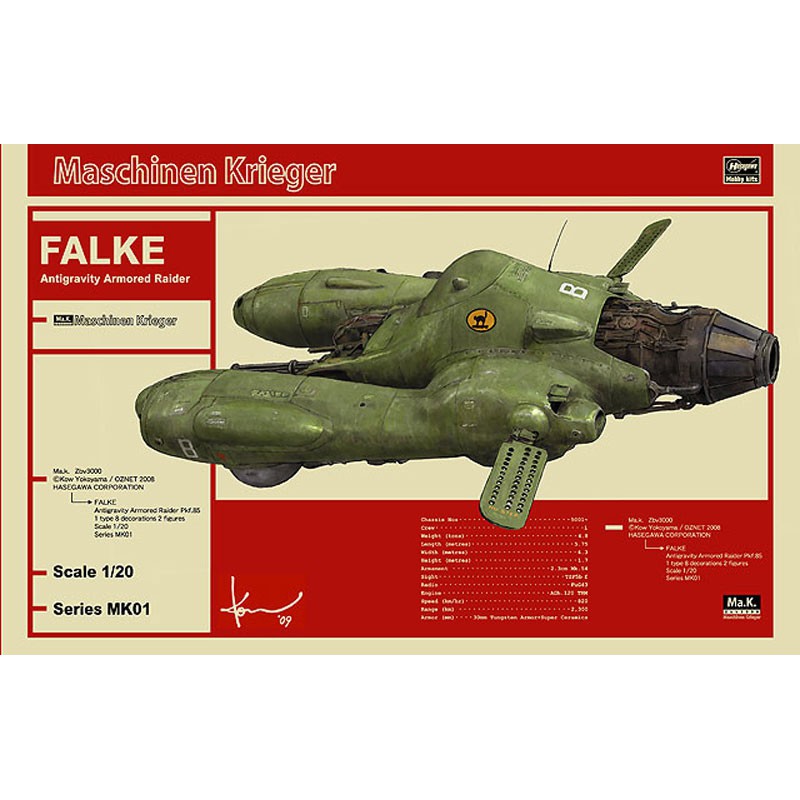 Modèle de science-fiction en plastique Pkf.85 FALKE « Bomber Cat » 1/20
