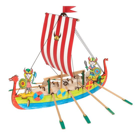 Maquette de bateau viking...
