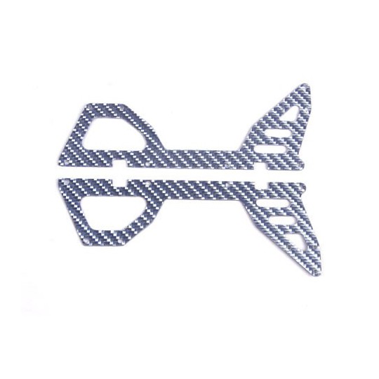 Accessoire pour hélicoptère radiocommandé TINY 3 CHASSIS INFER. CARBONE