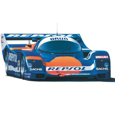 Porsche 962c Brown 1/24 Plastikautoabdeckung | Scientific-MHD