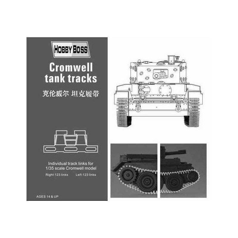 Maquette de Char en plastique Chenilles pr Cromw.Tank V 1/35