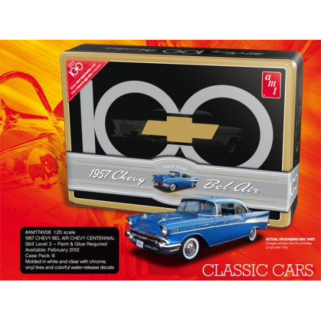 Maquette de voiture en plastique Chevy Bel Air 1957 1/25