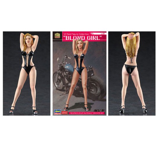 Real "blond girl" plastic motorcycle model 1/12 Real "blond girl" plastic motorcycle model 1/12 | Scientific-MHD