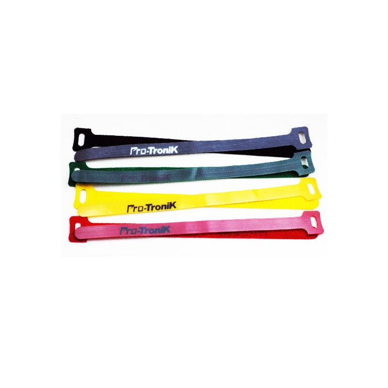 Accessoire embarqué Colliers Velcro longueur 33cm 4 couleurs (8 pcs)