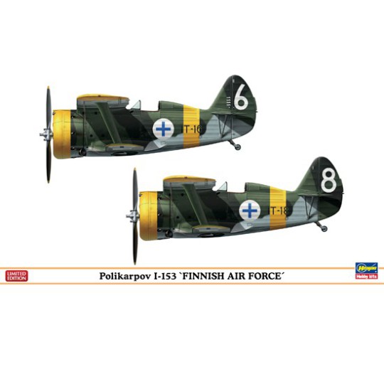 Maquette d'avion en plastique Combo I-153 Finish AF 1/72