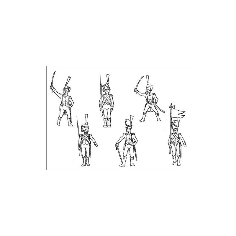 Figurine Commandement Français 1/32