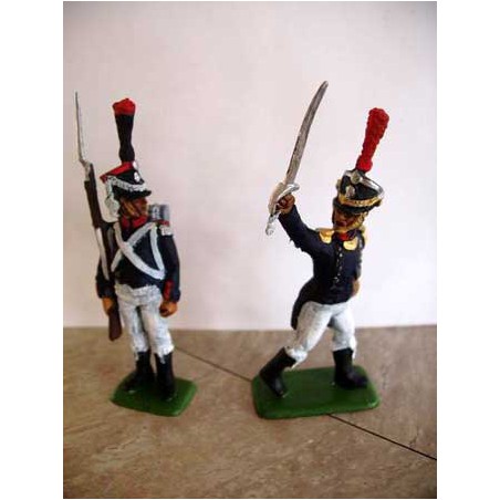 Figurine Commandement Français 1/32