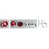 Accessoire embarqué CONE ALU VOL ELECTRIQUE 29mm Rouge