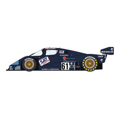 Sauber Mercedes C9 1987 1/24 Plastikautoabdeckung | Scientific-MHD