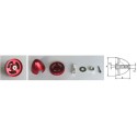 Embedded accessory aluminum aluminum volume 57mm red | Scientific-MHD