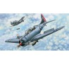 Maquette d'avion en plastique SBD-3/4 Dauntless 1/18