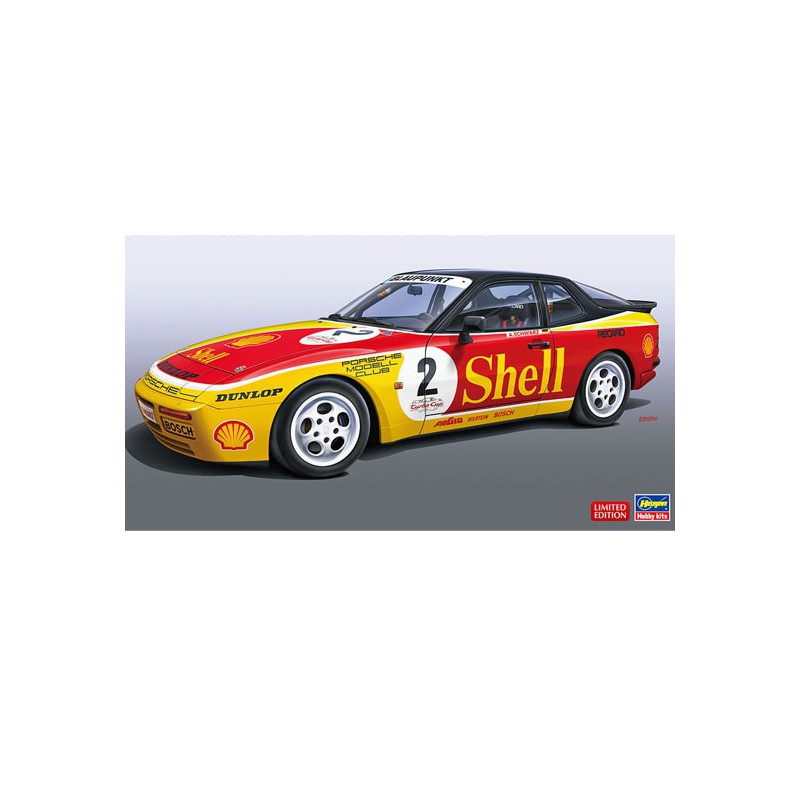 Maquette de voiture en plastique SHELL PORSCHE 944 turbo RACING 1/24