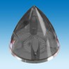 Accessoire embarqué CONE PLASTIQUE TRANSPARENT NOIR38mm