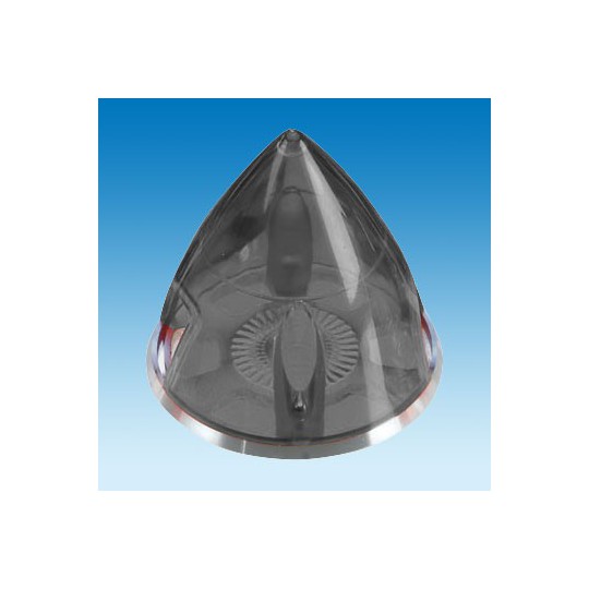Accessoire embarqué CONE PLASTIQUE TRANSPARENT NOIR51mm