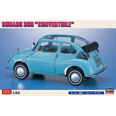 Maquette de voiture en plastique SUBARU 360 “CONV.” 1/24