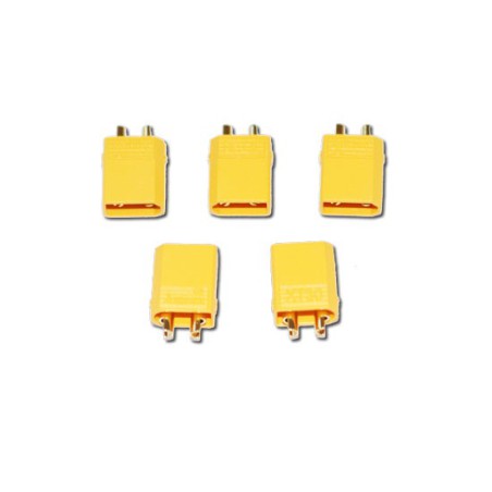 Charger for batteries for radio controlled device XT-30 Gold Male connector (100 pcs) | Scientific-MHD