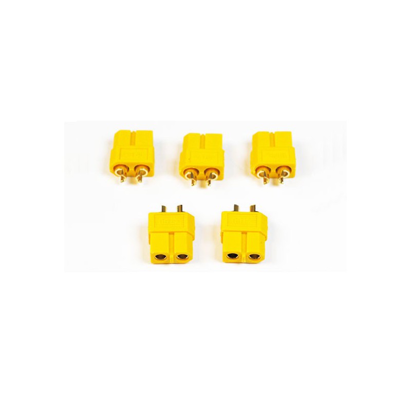 Chargeur pour accu pour appareil radiocommandé Connecteur XT-60 Femelle or (100pcs)