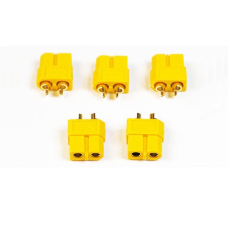 Charger for battery for radio controlled device XT-60 gold female (100pcs) | Scientific-MHD