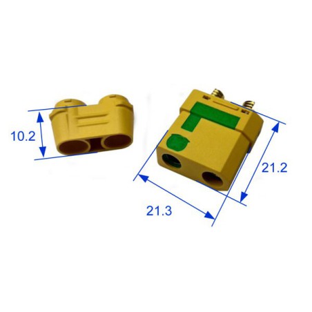 Chargeur pour accu pour appareil radiocommandé Connecteur XT-90 Femelle Anti-Etincelle