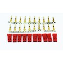 Charger for accused for radiocomanded device Male Gold Male connector (10 pcs) | Scientific-MHD