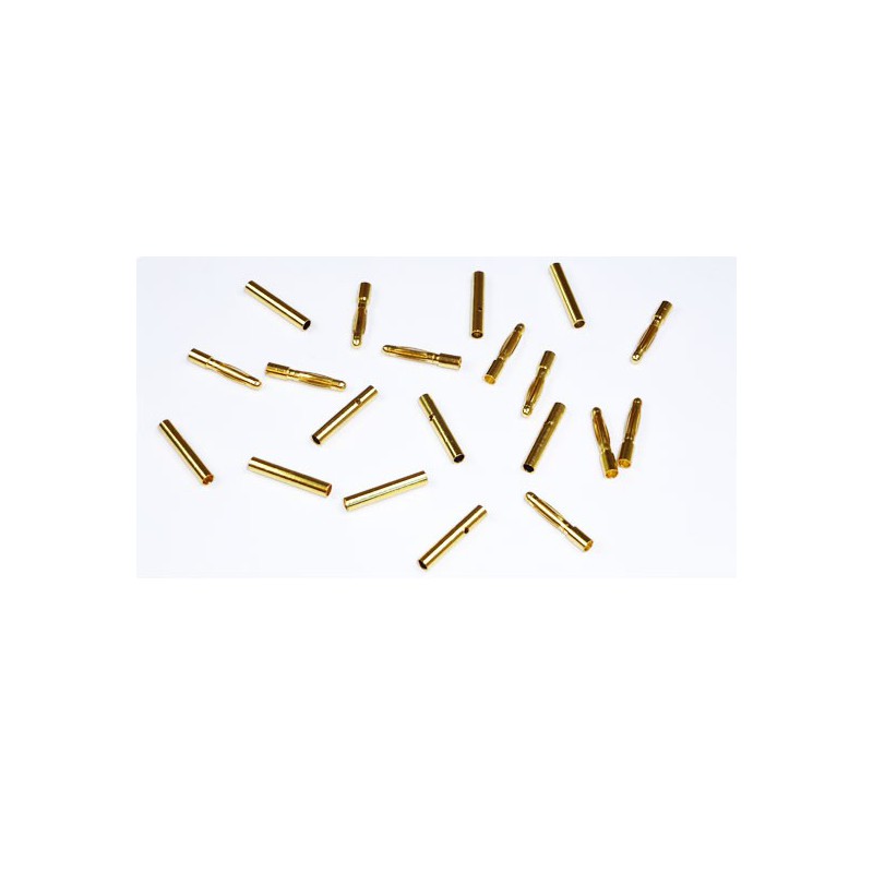 Chargeur pour accu pour appareil radiocommandé Contacts cylindriques 2mm or M+F 10 paires