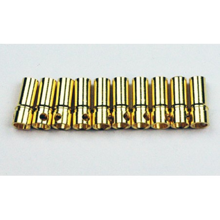 Charger for accusation of radio controlled cylindrical contacts 3.5mm gold female (100pcs) | Scientific-MHD