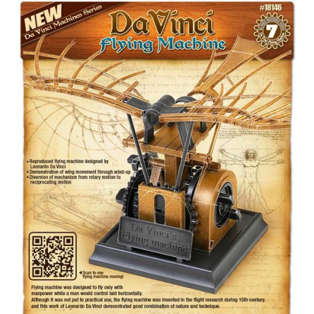 Flying Machine L. D. Vinci educational plastic model | Scientific-MHD