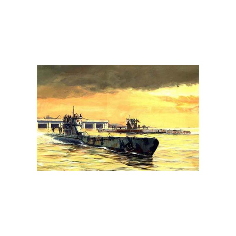 Maquette de Bateau en plastique Type lX-A U-Boat 1/350