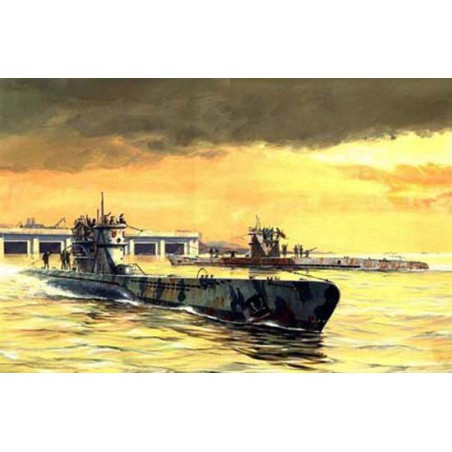 Maquette de Bateau en plastique Type lX-A U-Boat 1/350