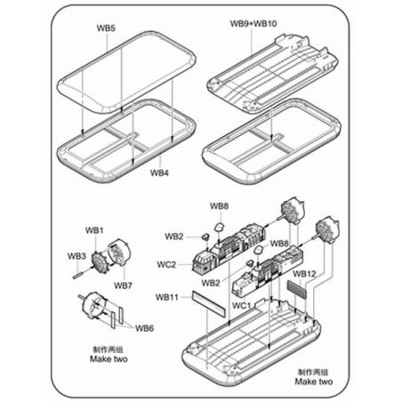 USN LCAC HOVERCRAFT 1/350 plastic boat model | Scientific-MHD