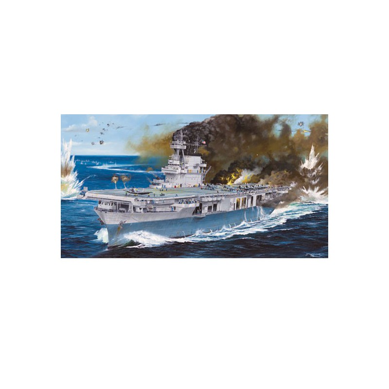 Maquette de Bateau en plastique USS Yorktown CV-5 1/350