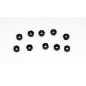 Black nylon nuts M3 (10 pcs). | Scientific-MHD