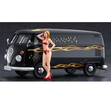 VW plastic car cover type 2 van + 1/24 figure | Scientific-MHD