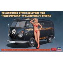 Maquette de voiture en plastique VW Type 2 Van + figure 1/24