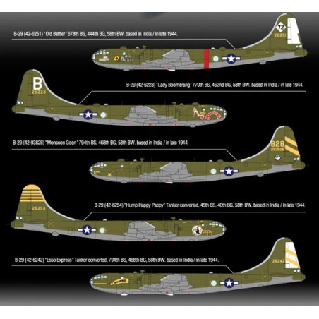 Maquette d'avion en plastique USAAF B-29A