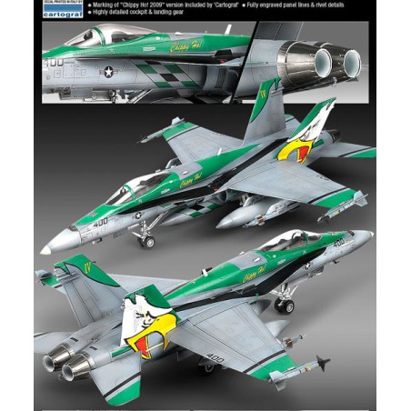 Plastic plane model F/A-18C Chippy Ho! 20091/72 | Scientific-MHD