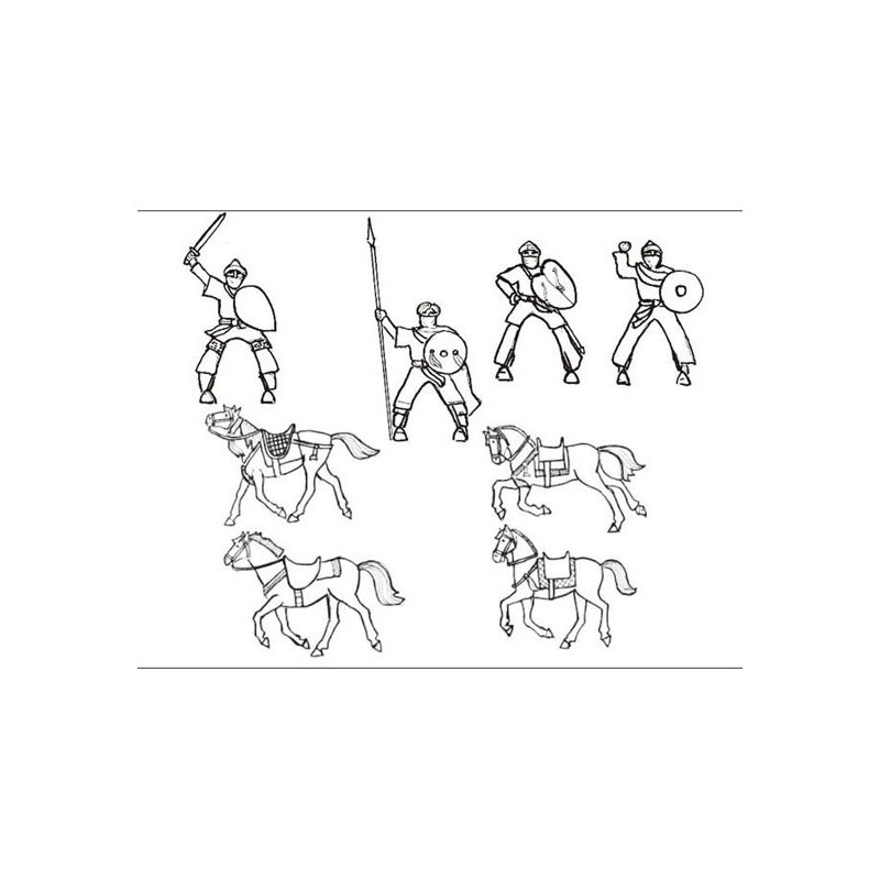 Figurine Cavalerie Lourde Almoravid1/72