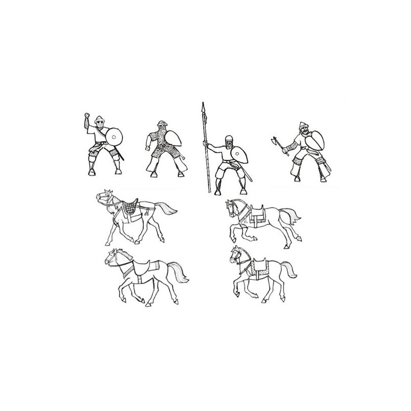 Figurine Cavalerie Lourde Andalouse1/72