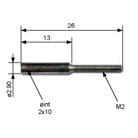 Accessoire embarqué Embouts M2 à souder (8 pcs)