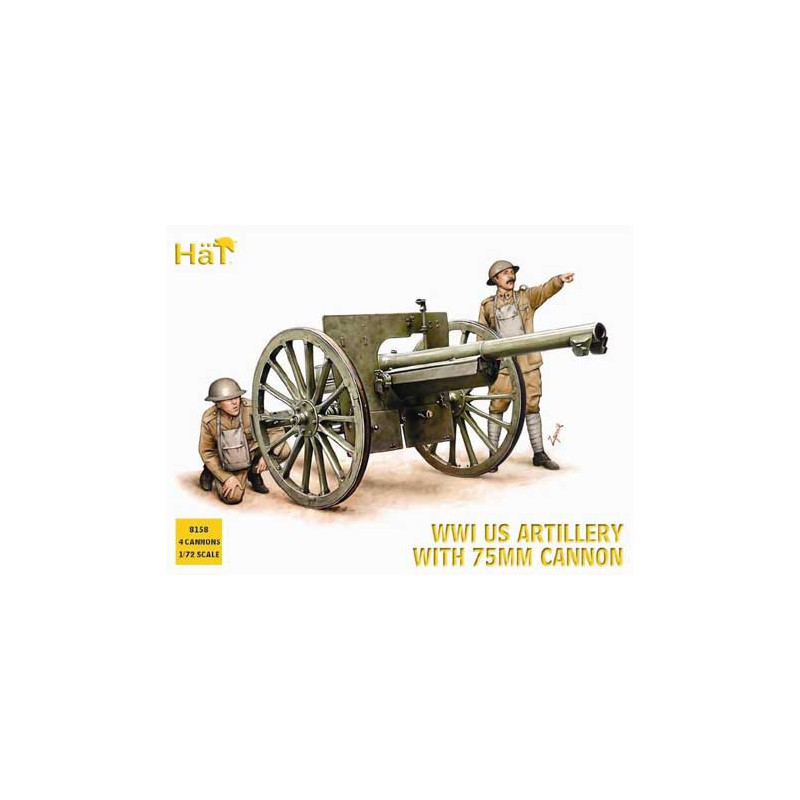 Figurine CANON US WWI 75mm1/72 Figurine CANON US WWI 75mm1/72