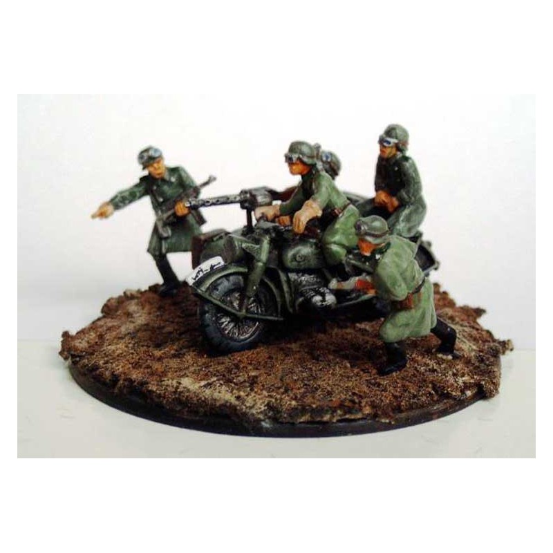 Figurine Moto et SideCar All. WWII 1/72