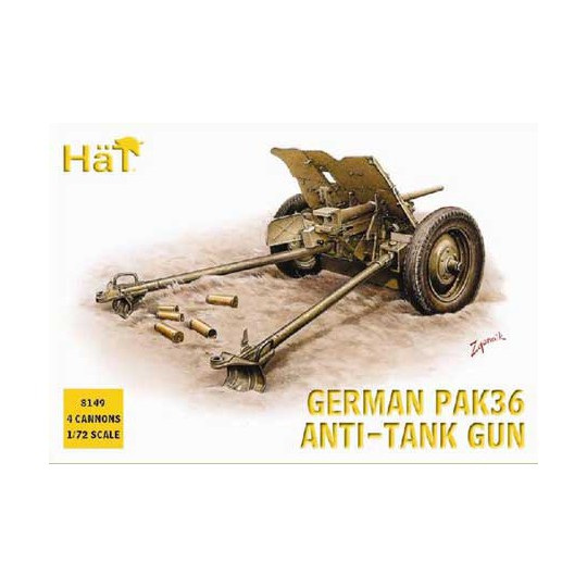 Figurine German Pack 36 37mm ATGun 1/72