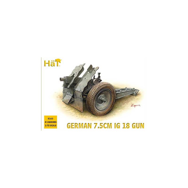 Figurine Canon All. Inf.IG 18 75mm 1/72