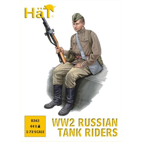 Figurine Equipage Tank Russe WW2 1/72