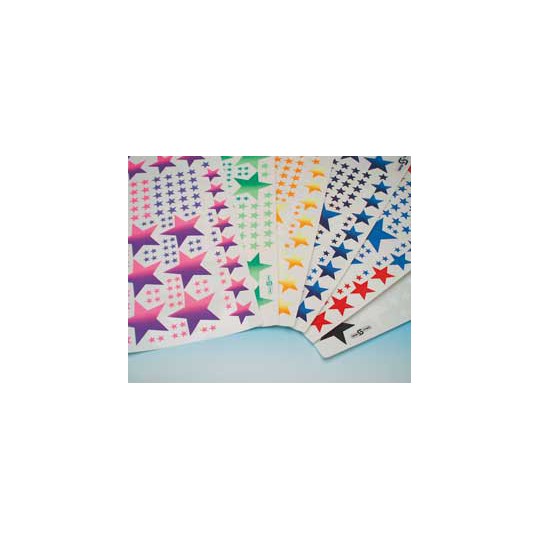 Films et décorations pour maquette ETOILES ROUGE / BLEU