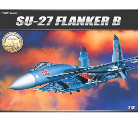 Maquette d'avion en plastique Suhkoi Su-27 Flanker 1/48