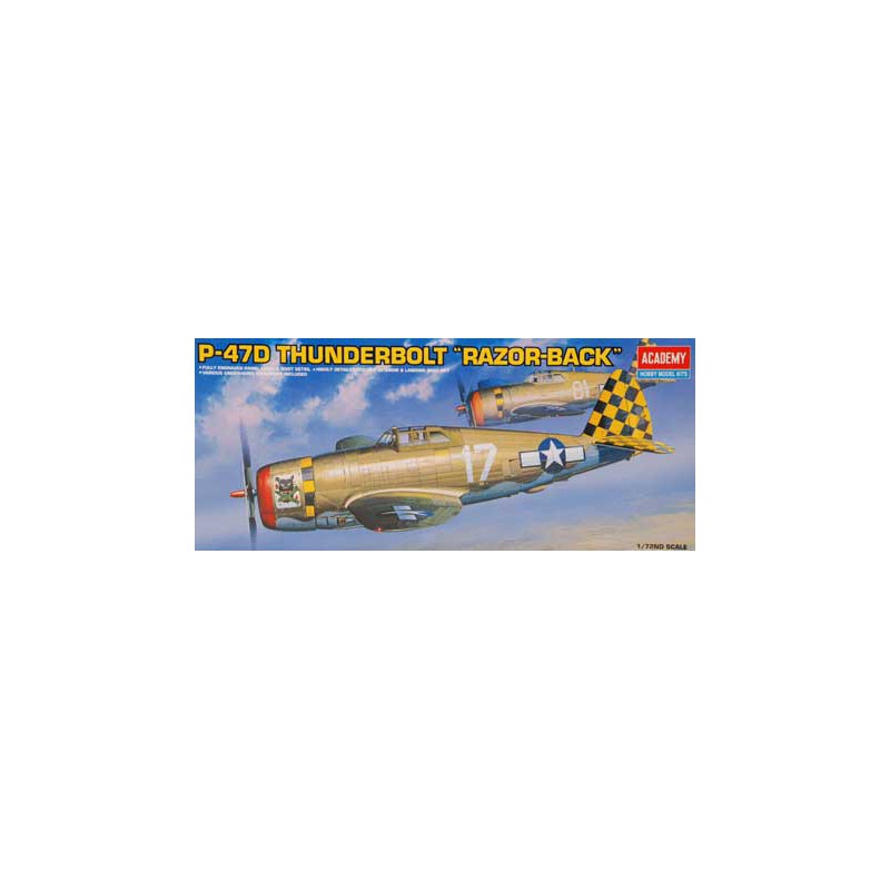 Maquette d'avion en plastique P-47D Razorbak 1/72