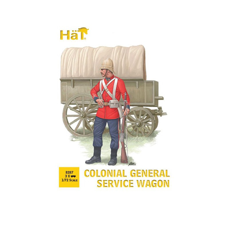 Figurine Colonial Service Wagon 1/72